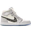 Dior x Air Jordan High "White Grey"