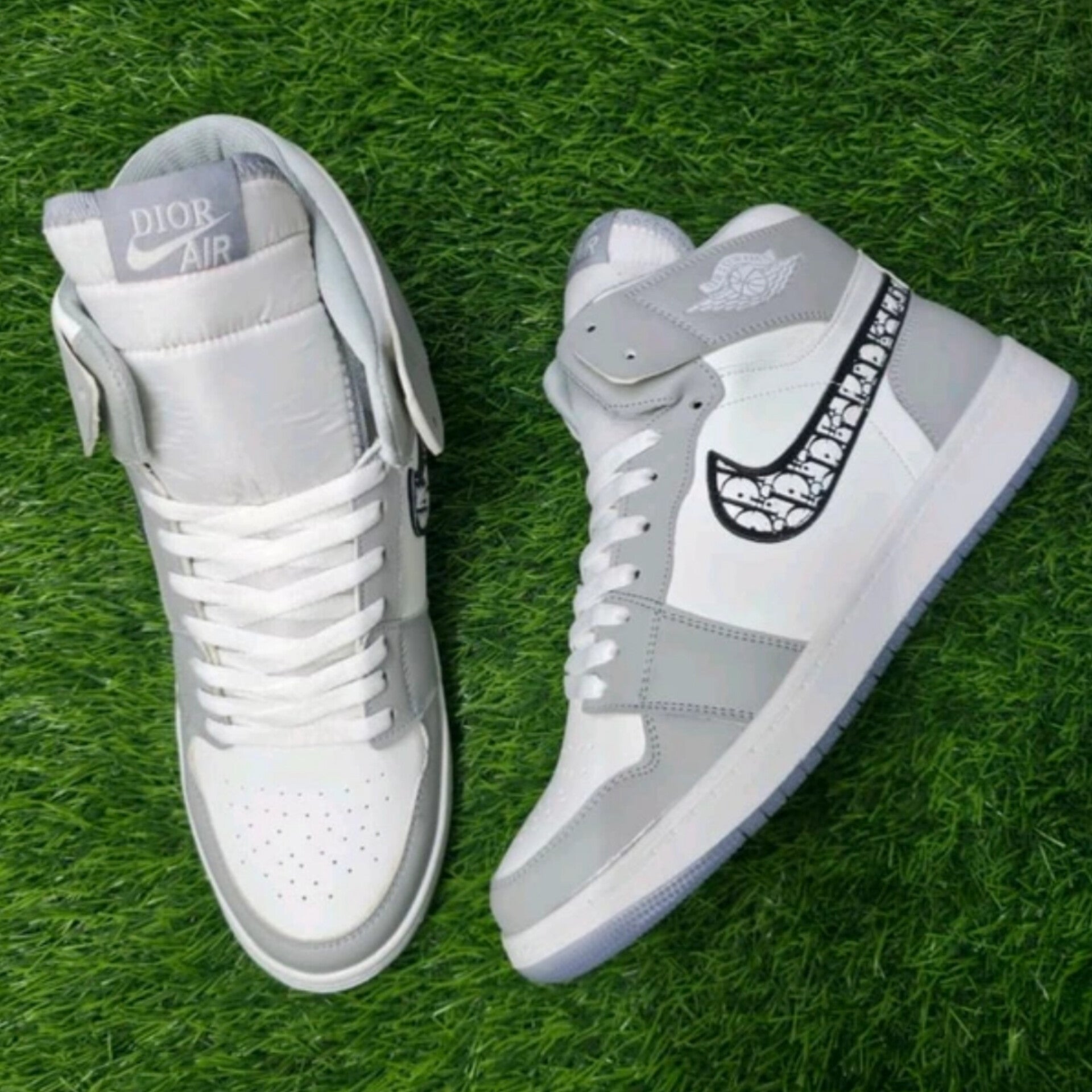 Dior x Air Jordan High "White Grey"